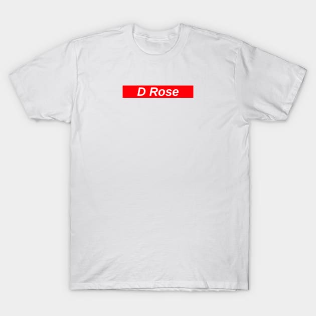 D Rose // Red Box Logo T-Shirt by FlexxxApparel